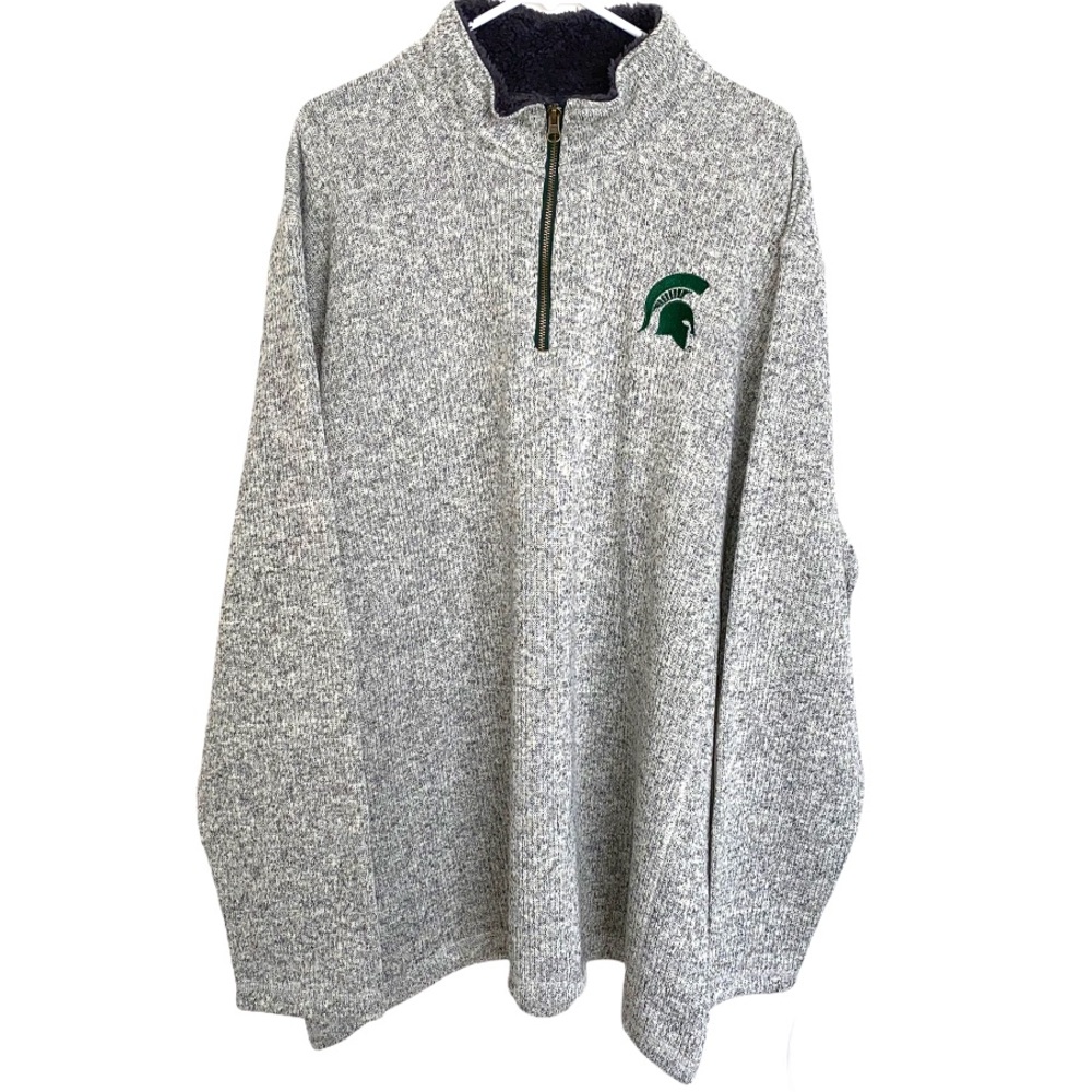 Michigan State 1/4 Zip Sweater